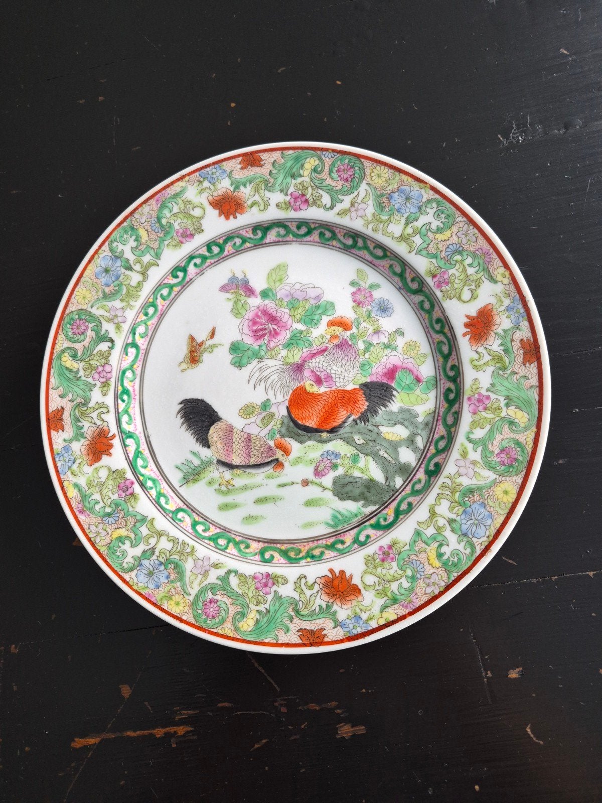 chinees bord famlie rose, Ophalen of Verzenden