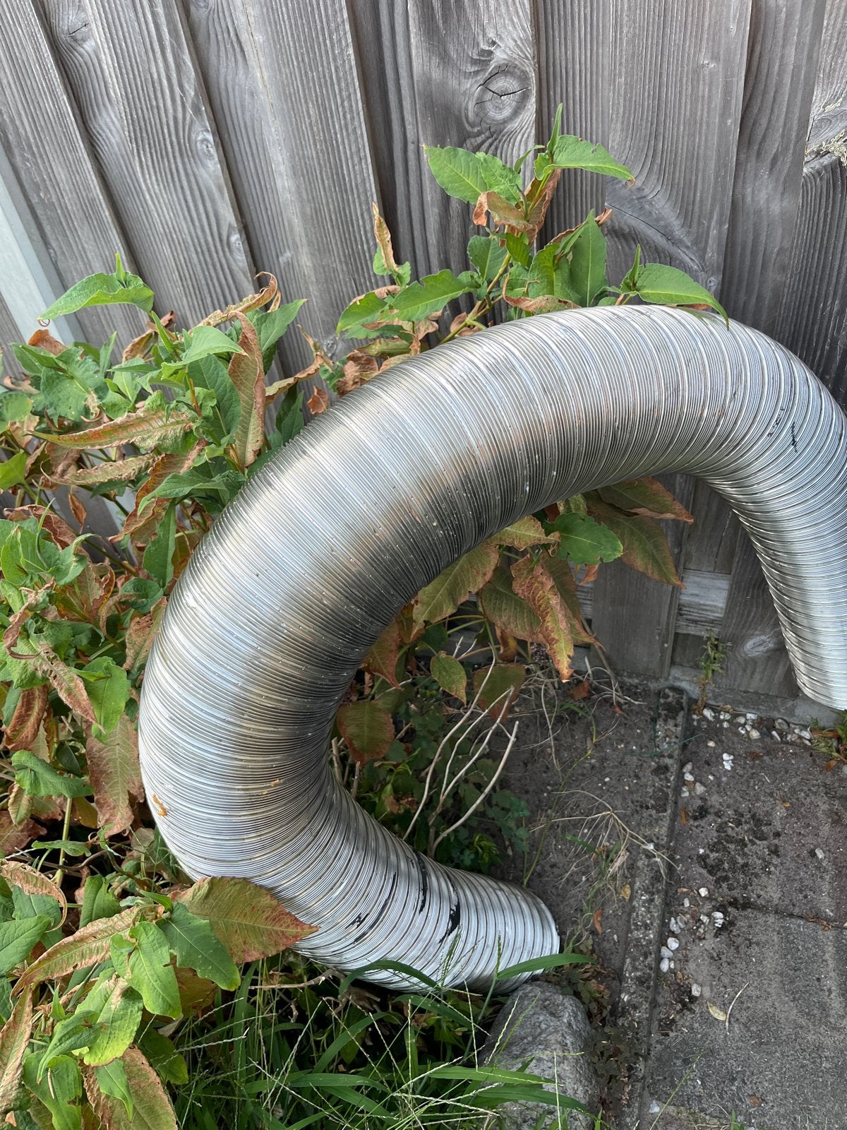 Dubbelwandige flexibele rvs rookgasafvoer 2 meter., Huis en Inrichting, Kachels, Ophalen, Gebruikt