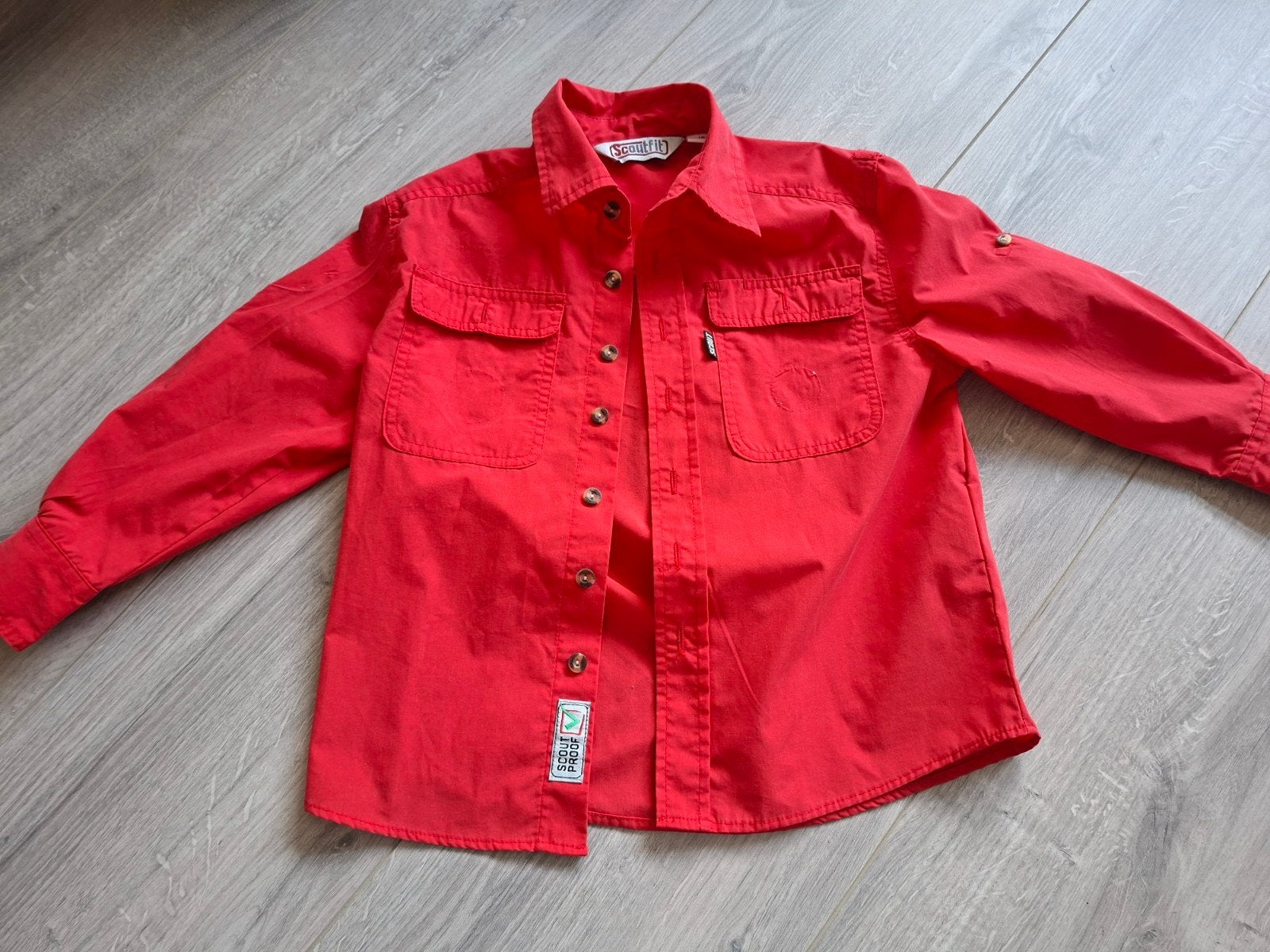 Scoutingblouse bevers mt.122, Ophalen of Verzenden, Zo goed als nieuw, Kleding