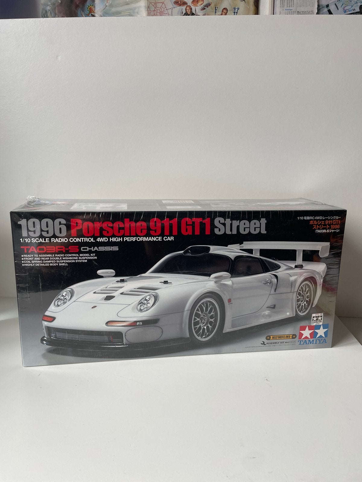 Tamiya Porsche 911 GT1 Street TA03R-S RC Modelbouw Kit, Ophalen of Verzenden, Nieuw, Auto onroad