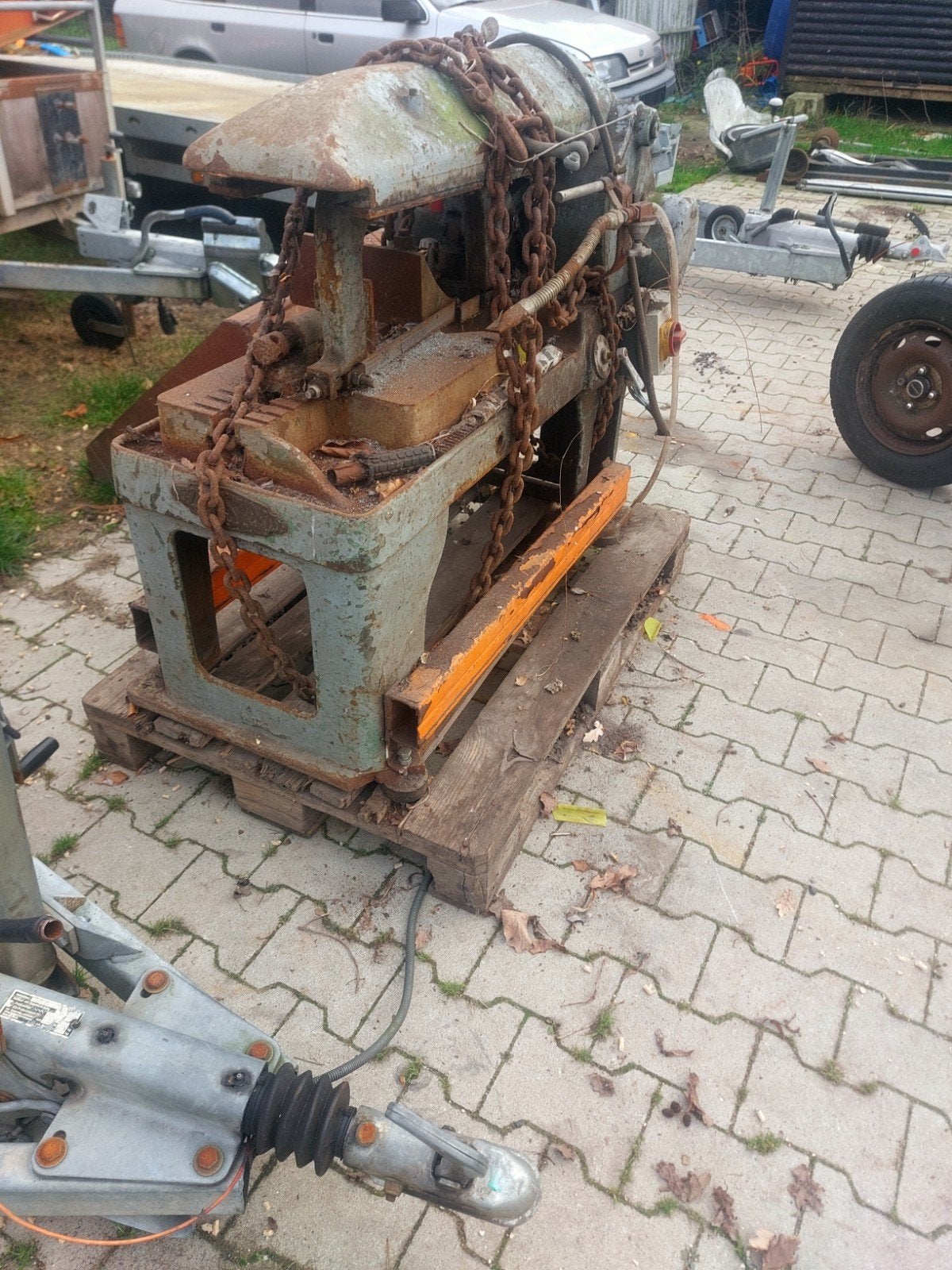 IJzeren zaagmachine - werking onbekend, Ophalen of Verzenden, Gebruikt, Overige typen