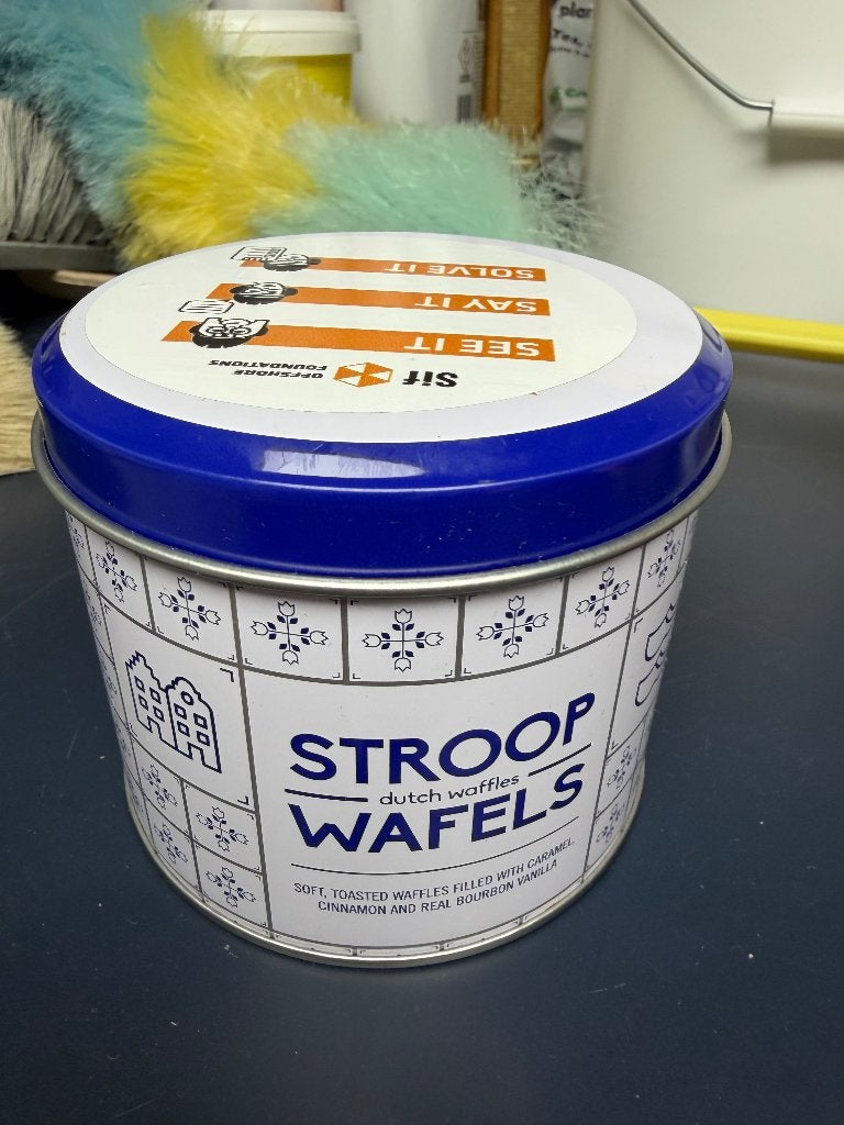 3 Legen blikken 2 voor stroopwafels en 1 voor chocolade, Verzamelen, Ophalen of Verzenden, Nieuw, Koek(jes)