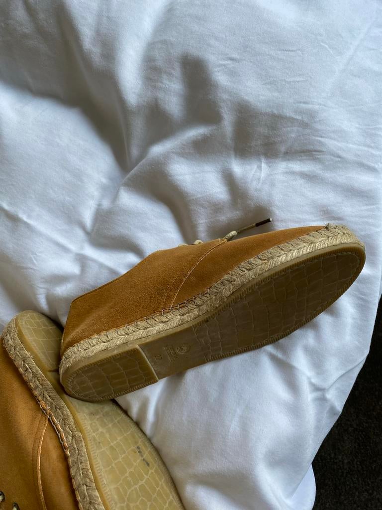 Fred de la Bretoniere veter schoentjes maat 39, Verzenden, Zo goed als nieuw, Bruin, Espadrilles of Moccasins