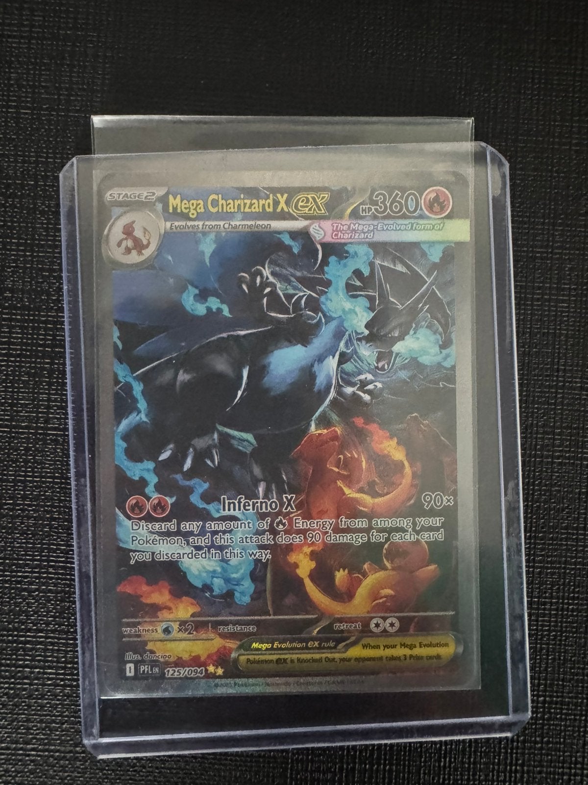Mega Charizard x ex 125/094, Hobby en Vrije tijd, Verzamelkaartspellen | Pokémon, Ophalen of Verzenden, Nieuw, Losse kaart, Foil