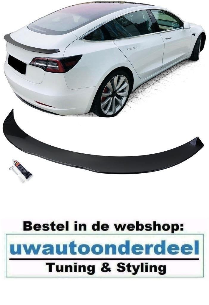 Achterklep Spoiler Hoogglans Zwart Voor Tesla Model 3, Verzenden, Automotive Parts, A.parts@hotmail.nl, Trasmolenlaan 12 3447 GZ Woerden