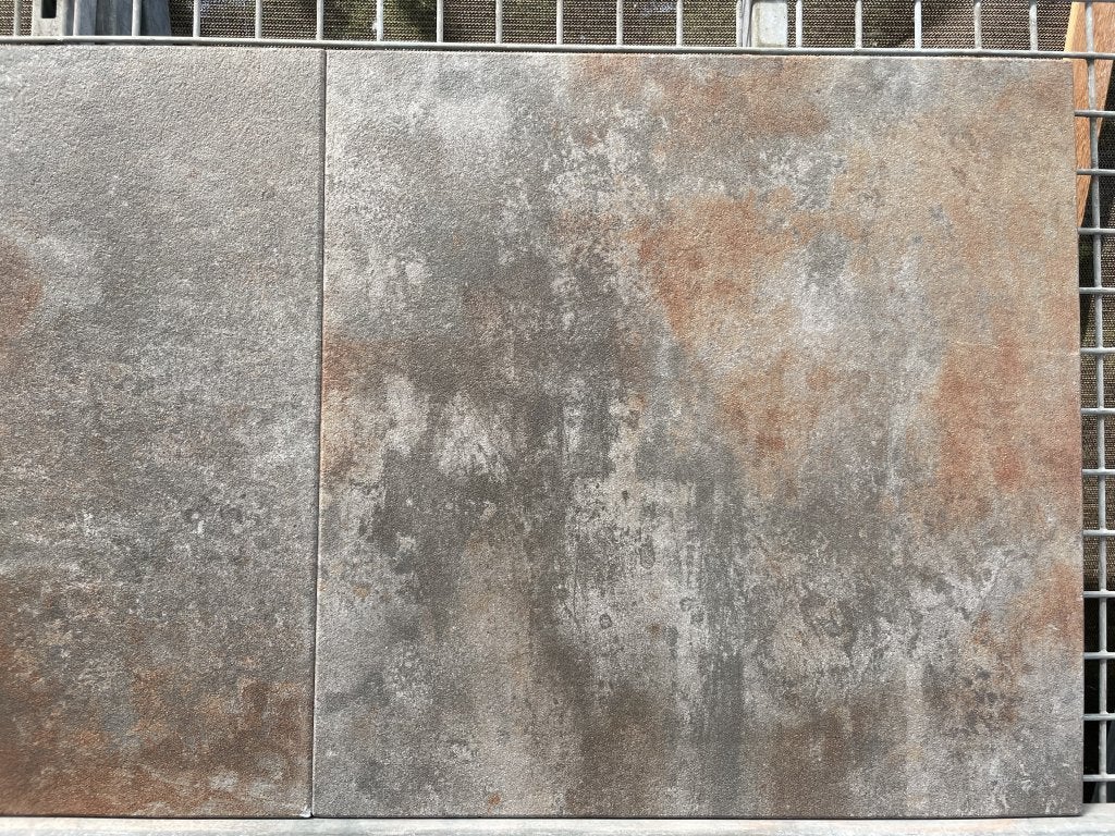 RESTPARTIJ A-keus Terrastegels 60x60x3 Grada Ferrum, Niet ingevuld, Niet ingevuld, Nieuw, Ophalen of Verzenden