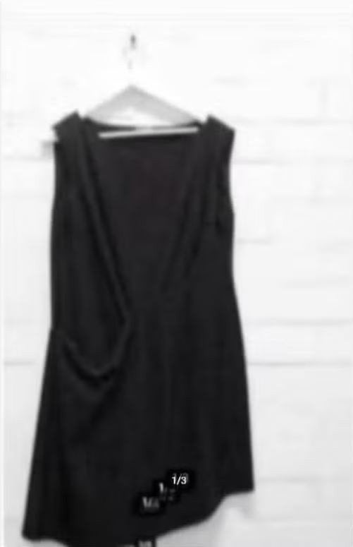 Sarah Pacini - Prachtige woolblend Jurk maat 3 40/42 - Nieuw, Maat 38/40 (M), Sarah Pacini, Zwart, Nieuw