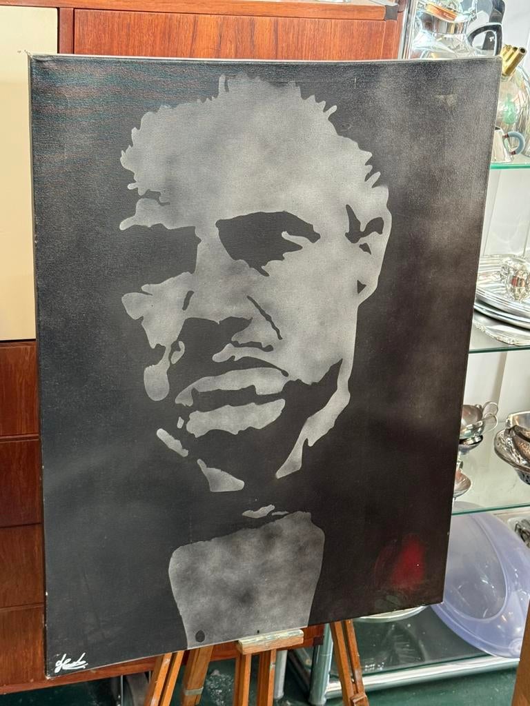 Schilderij - Don Corleone / The Godfather - Spuitverf, Ophalen