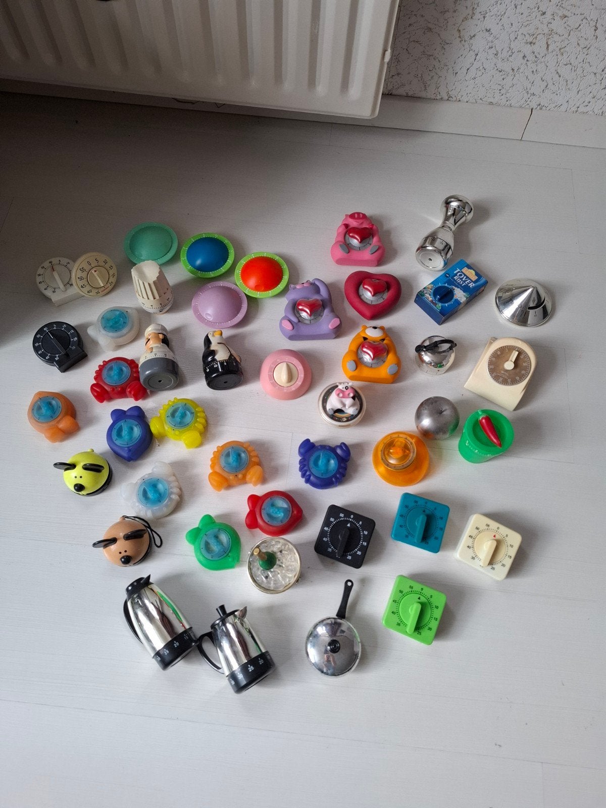Grote collectie vintage kookwekkers (jaren '70 - 2000), Kunststof, Ophalen of Verzenden, Meerkleurig, Overige typen
