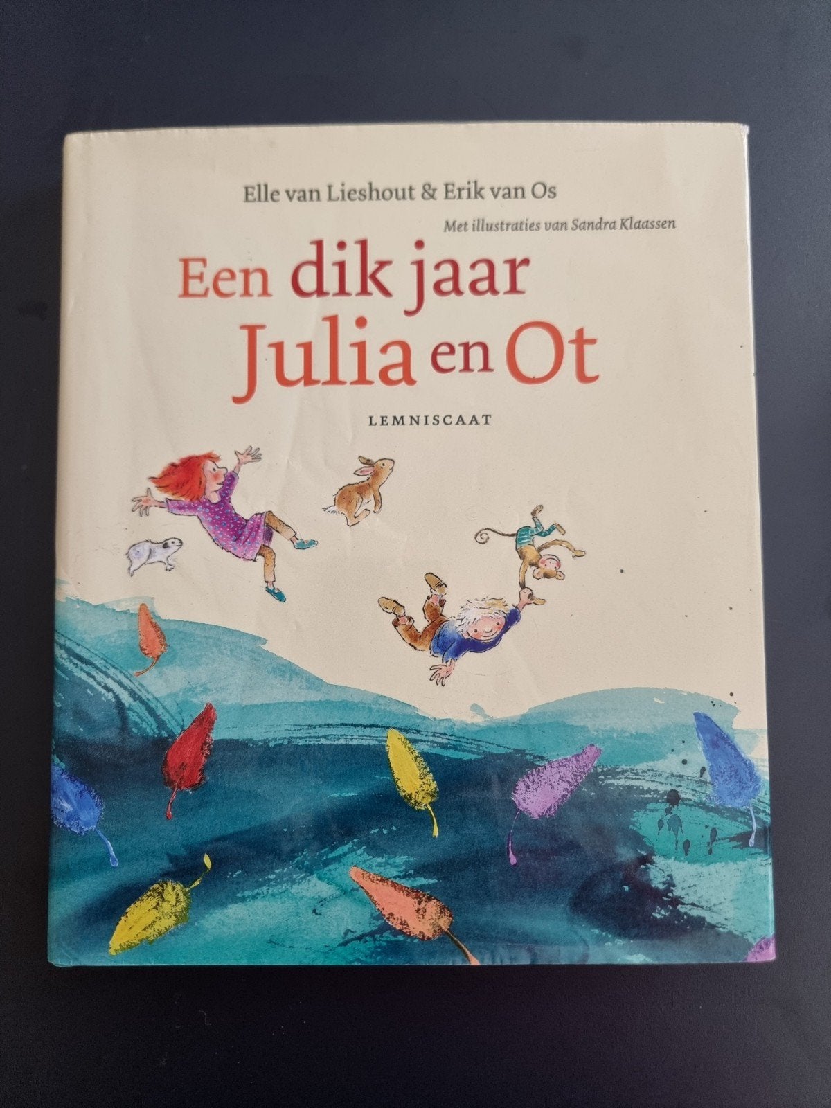 Een dik jaar Julia en Ot - Kinderboek, Boeken, Ophalen of Verzenden, Zo goed als nieuw, Elle van Lieshout & Erik van Os, Fictie algemeen