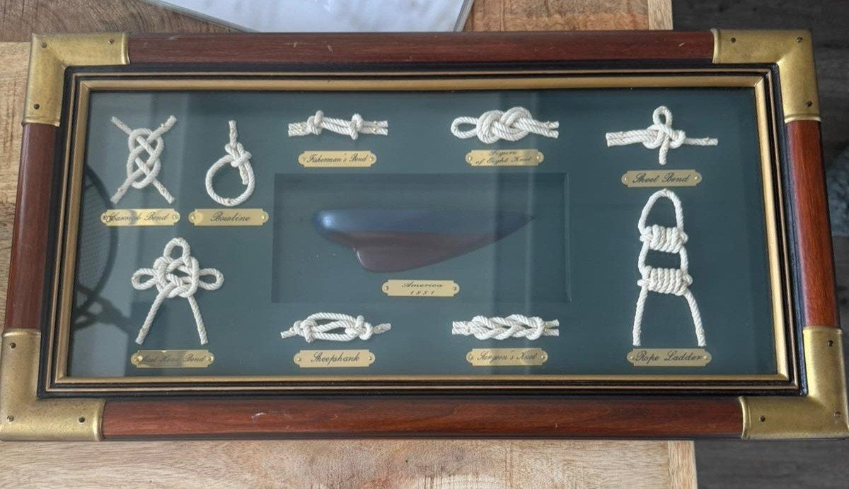 Vintage scheeps knoop Knopenplank met Scheepsknopen Maritiem, Ophalen of Verzenden, Zo goed als nieuw, Zeilboot, Gebruiksvoorwerp