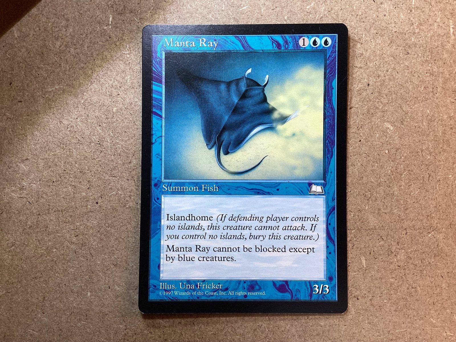 1x Manta Ray (Excellent), Ophalen of Verzenden, Zo goed als nieuw, Losse kaart