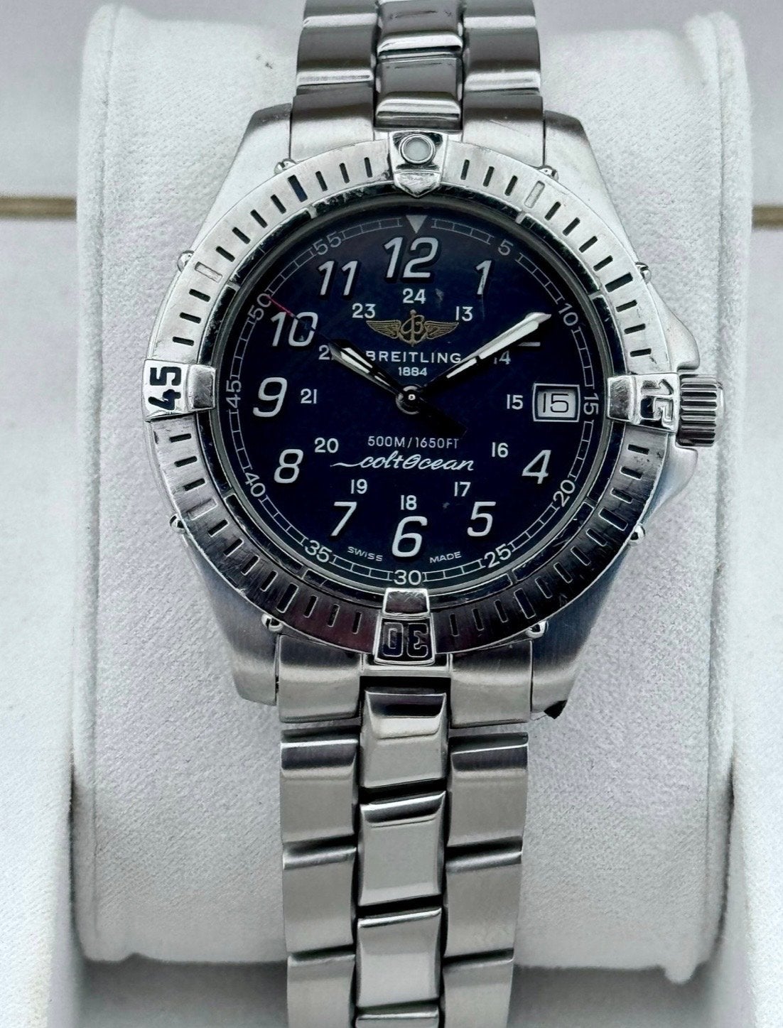 Breitling Colt Ocean A64050 Herenhorloge - Staal, Staal, Breitling, Polshorloge, Ophalen of Verzenden
