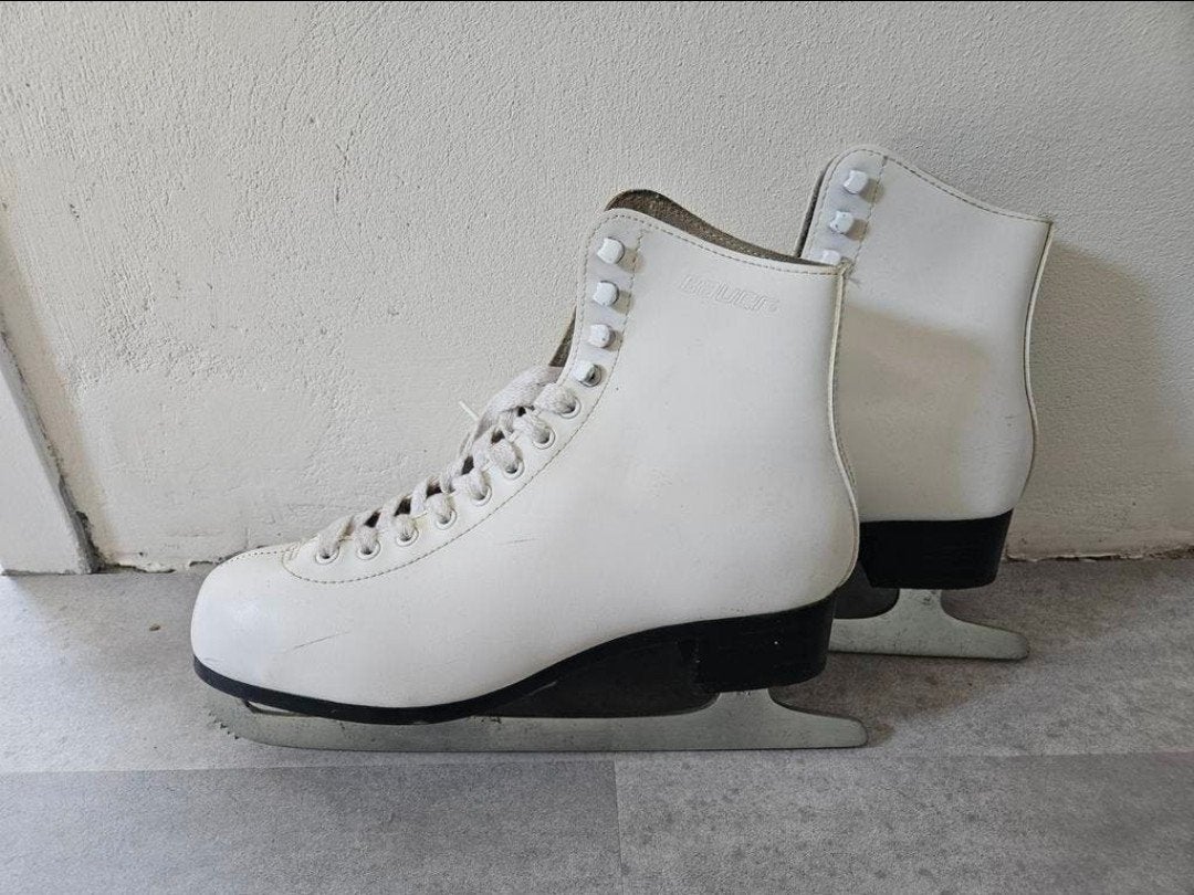Witte Bauer kunstschaatsen - Maat 39, Ophalen, Gebruikt, Kunstschaatsen, Bauer