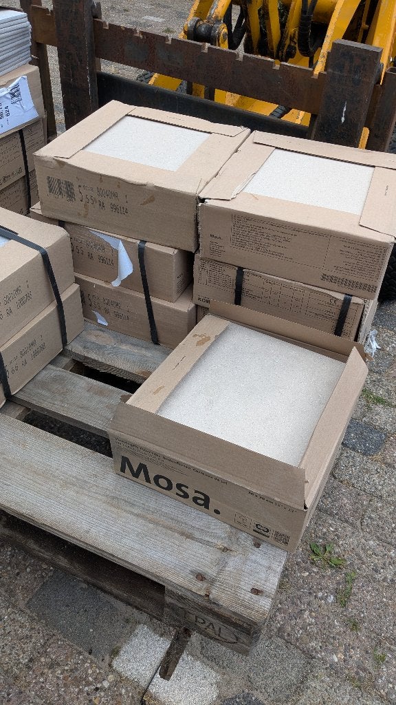 Mosa vloertegels 30x30 beige mat, Ophalen, Keramiek, Nieuw, 20 tot 40 cm
