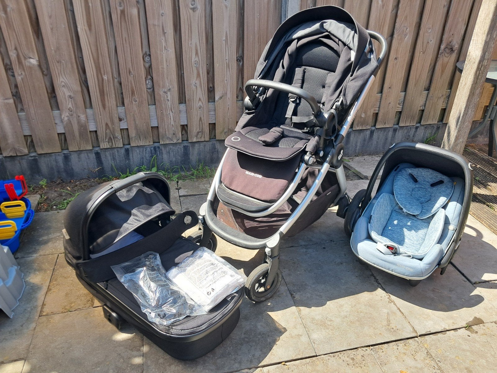 Maxi Cosi Adorra Combiwagen 3-in-1 met autostoel en reiswieg, Ophalen, Gebruikt, Met autostoeltje, Combiwagen