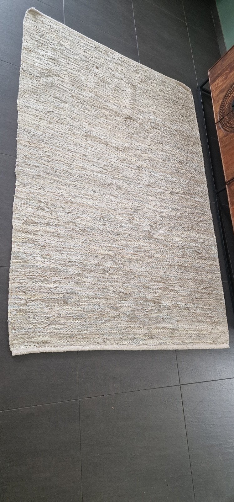 Jute Kleed 140x205 cm - Lichtgroene tint, Ophalen, Gebruikt, 100 tot 150 cm, 200 cm of meer