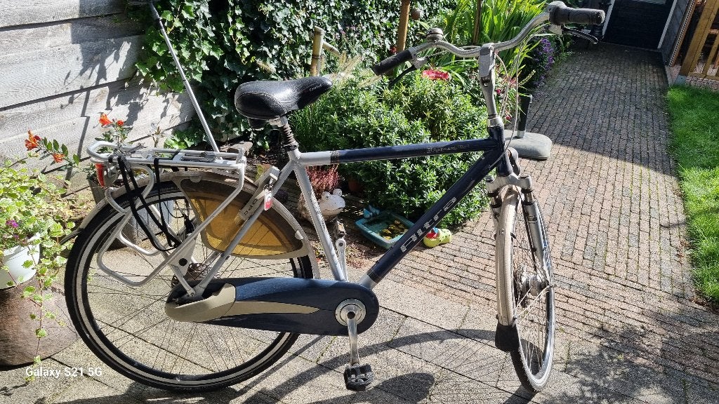 Heren fiets, Gebruikt, Versnellingen, 56 cm of meer, Schijfrem