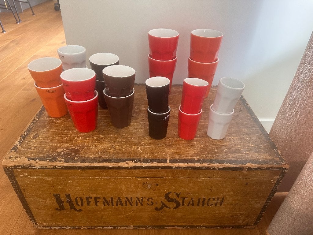 Koffiebekers, Verzenden, Zo goed als nieuw, Aardewerk, Overige typen