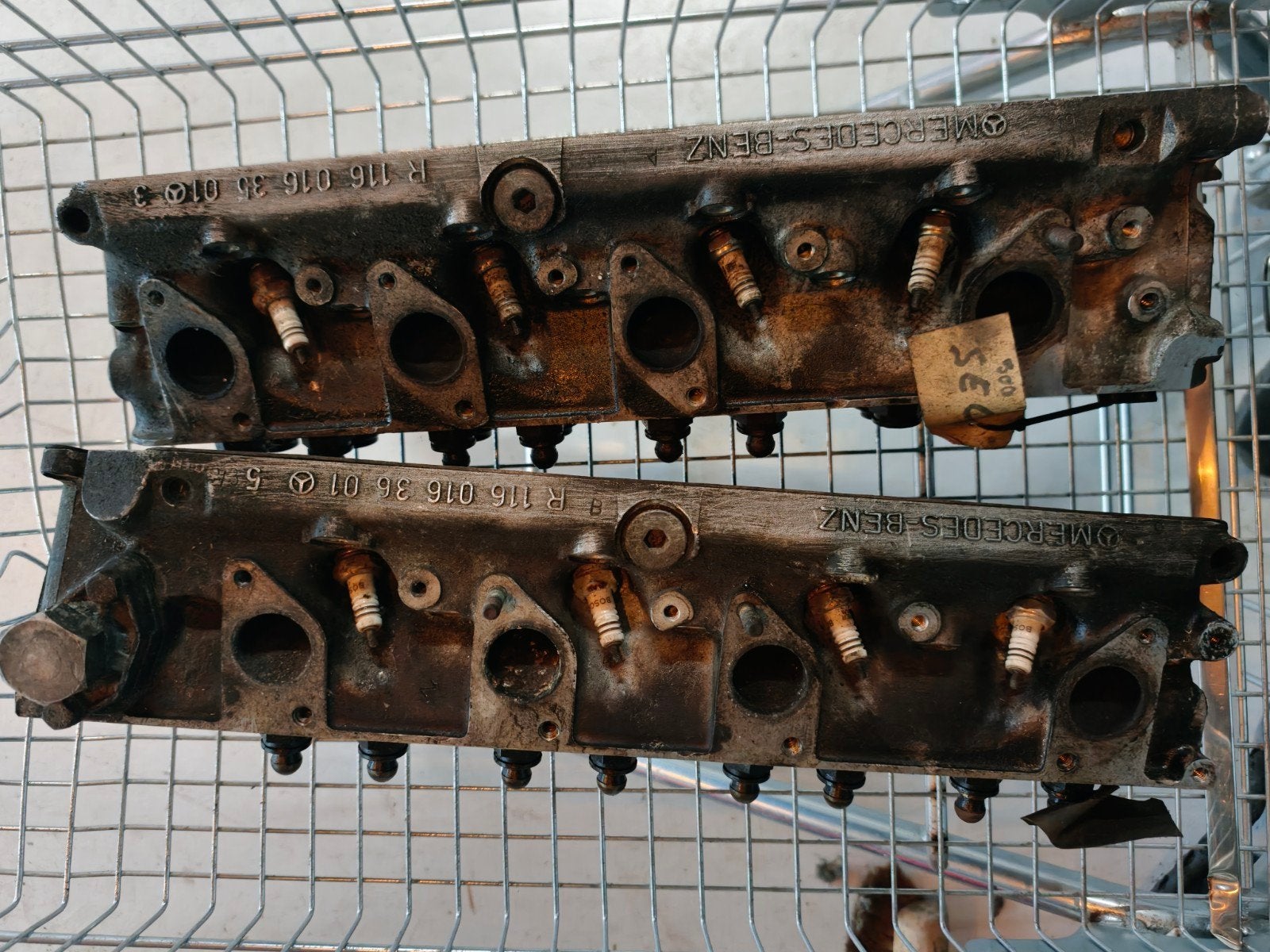 Mercedes W126 R107 380 M116 V8 cilinderkoppen set R11601636, Ophalen of Verzenden, Gebruikt, Mercedes-Benz