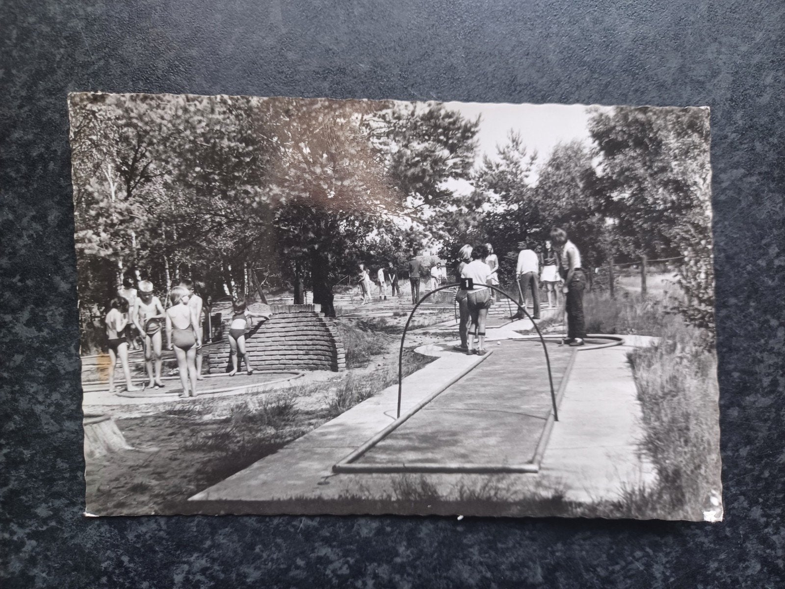 Stramproy Bungalowpark Camping 't Vosseven 1968 midgetgolf, Ophalen of Verzenden, 1960 tot 1980, Gelopen, Limburg