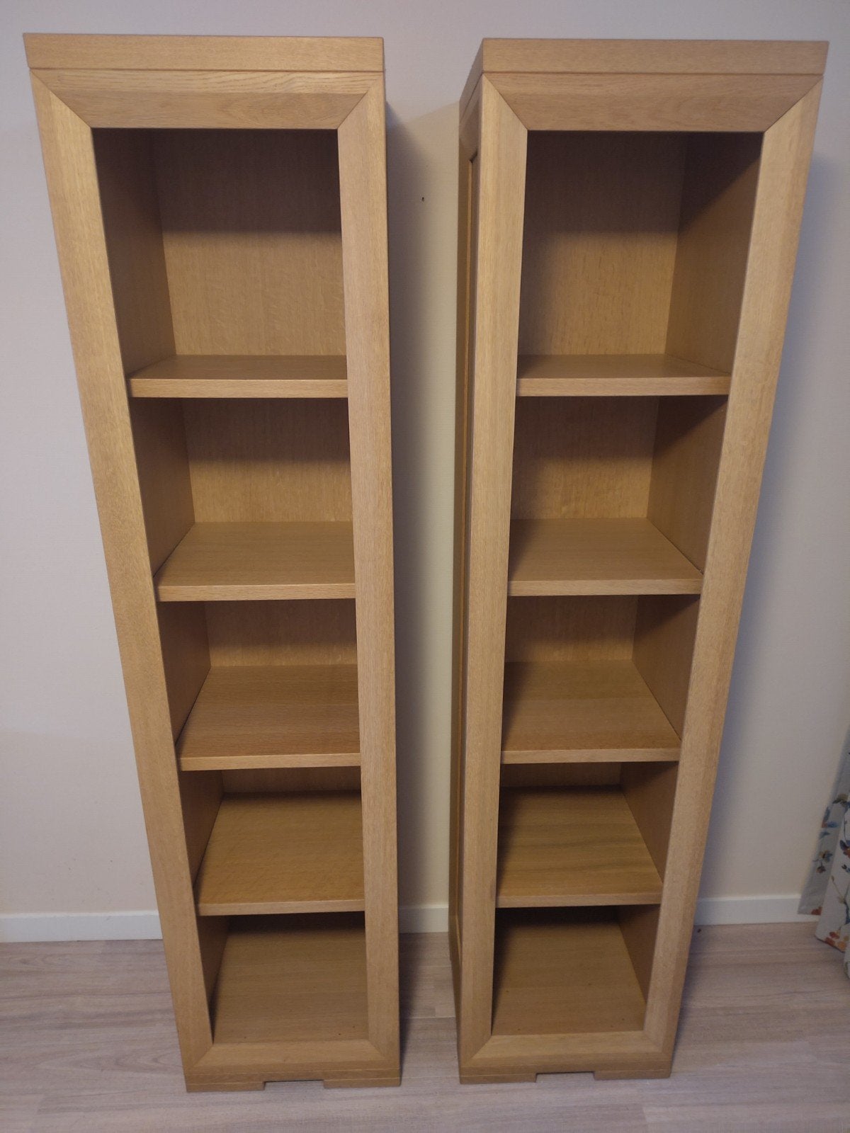 Eikenhouten boekenkast (1), Ophalen, Met plank(en), Gebruikt, 200 cm of meer
