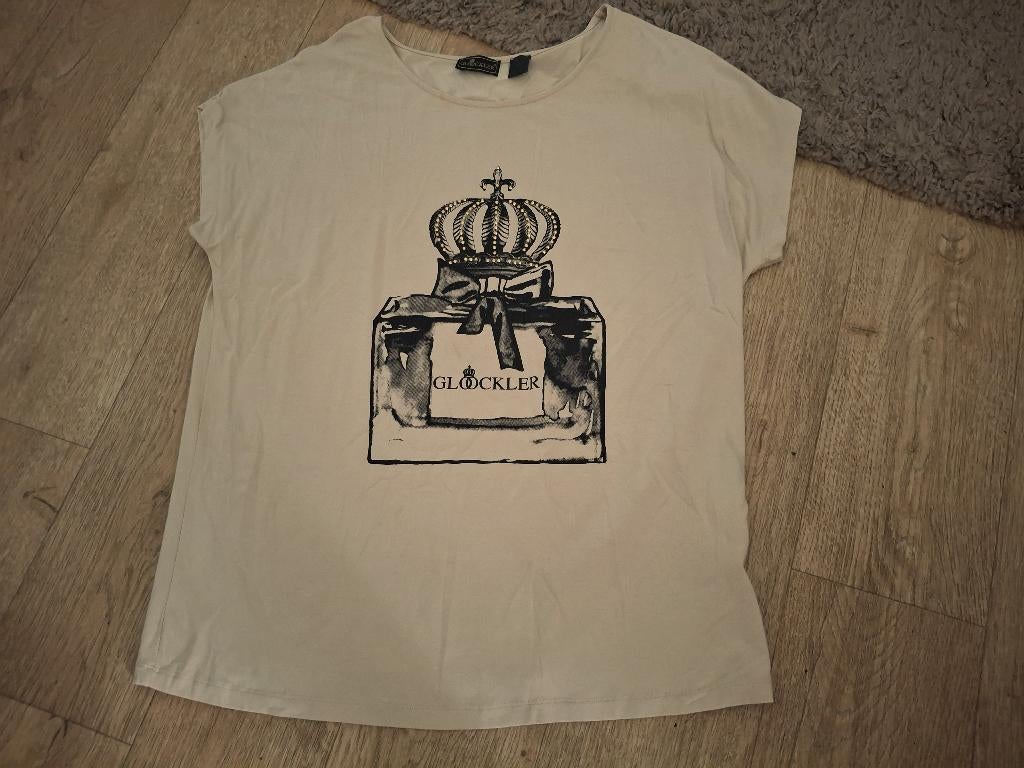 H.GLOOCKLER shirt maat 44 NIEUW, Beige, Maat 42/44 (L), Nieuw, Ophalen of Verzenden