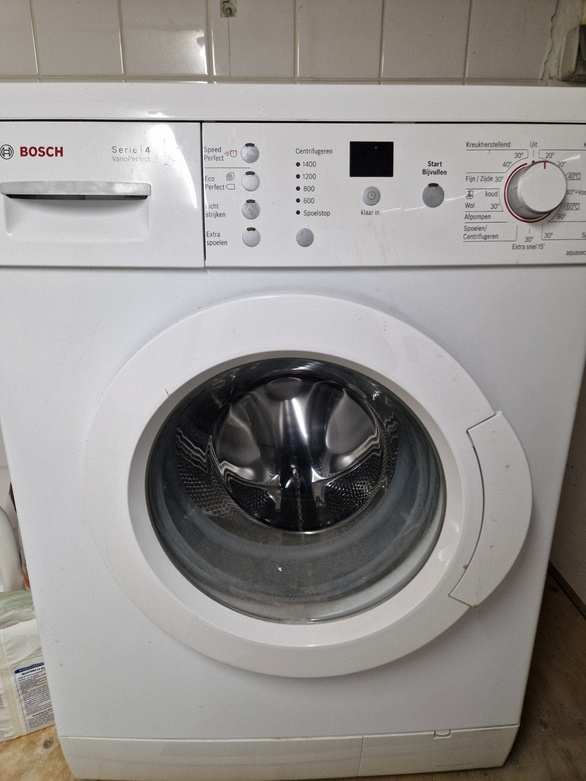 Bosch wasmachine, Ophalen, 1200 tot 1600 toeren, Gebruikt, 4 tot 6 kg