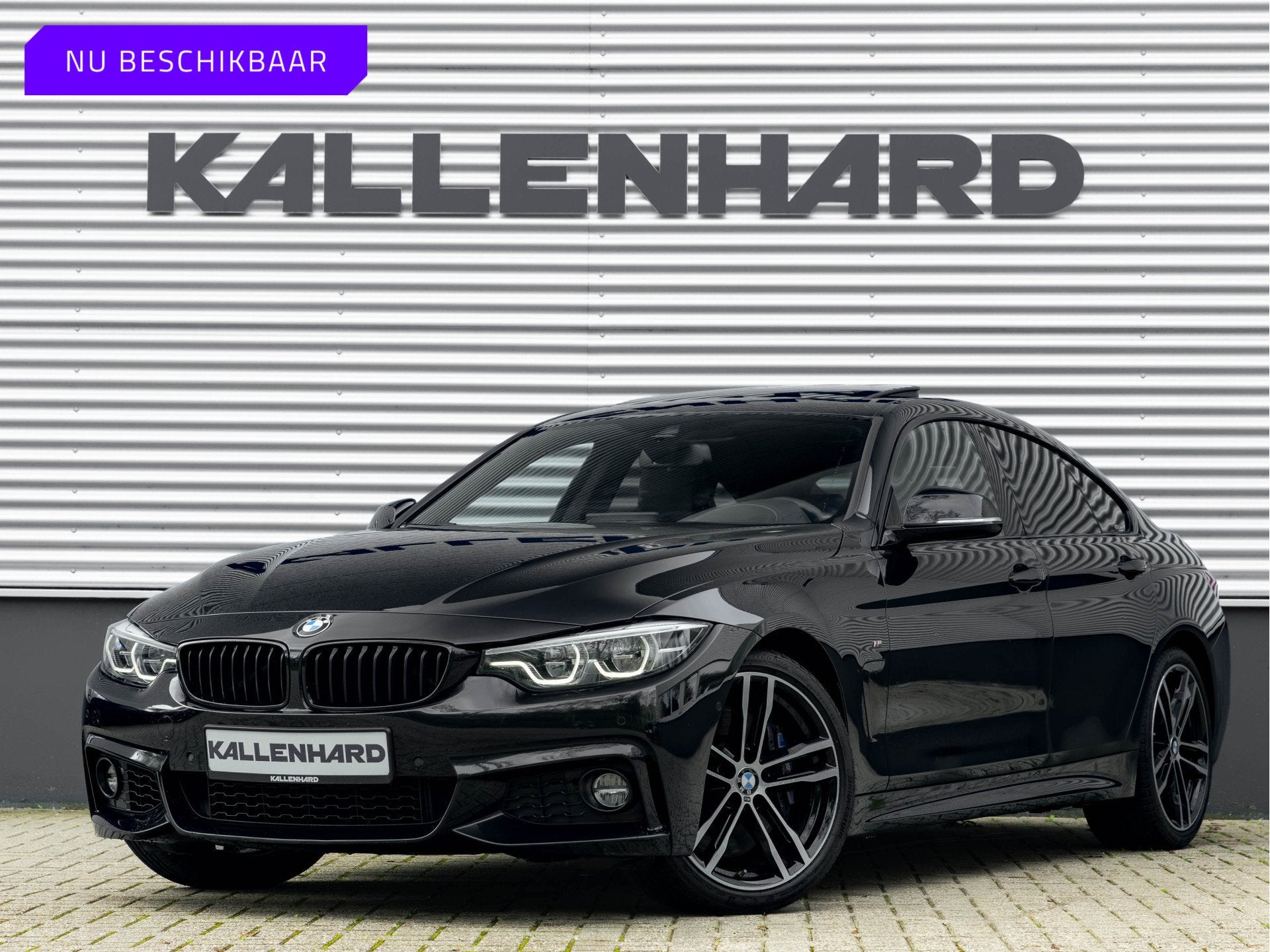 BMW 4 Serie Gran Coupé 440i M-Sport - 1-Hand! - Dak - Leder, Auto's, Achterwielaandrijving, Gebruikt, 1595 kg, Zwart