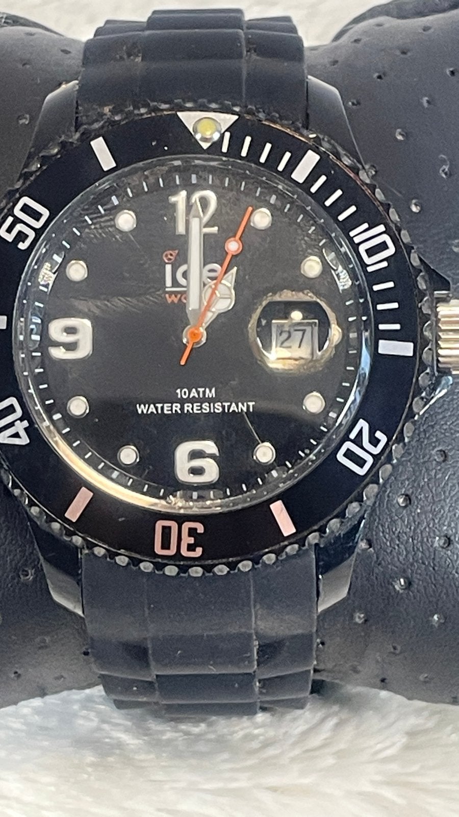 Ice-Watch Polshorloge Zwart - 10 ATM Waterbestendig, Overige merken, Kunststof, Gebruikt, Polshorloge