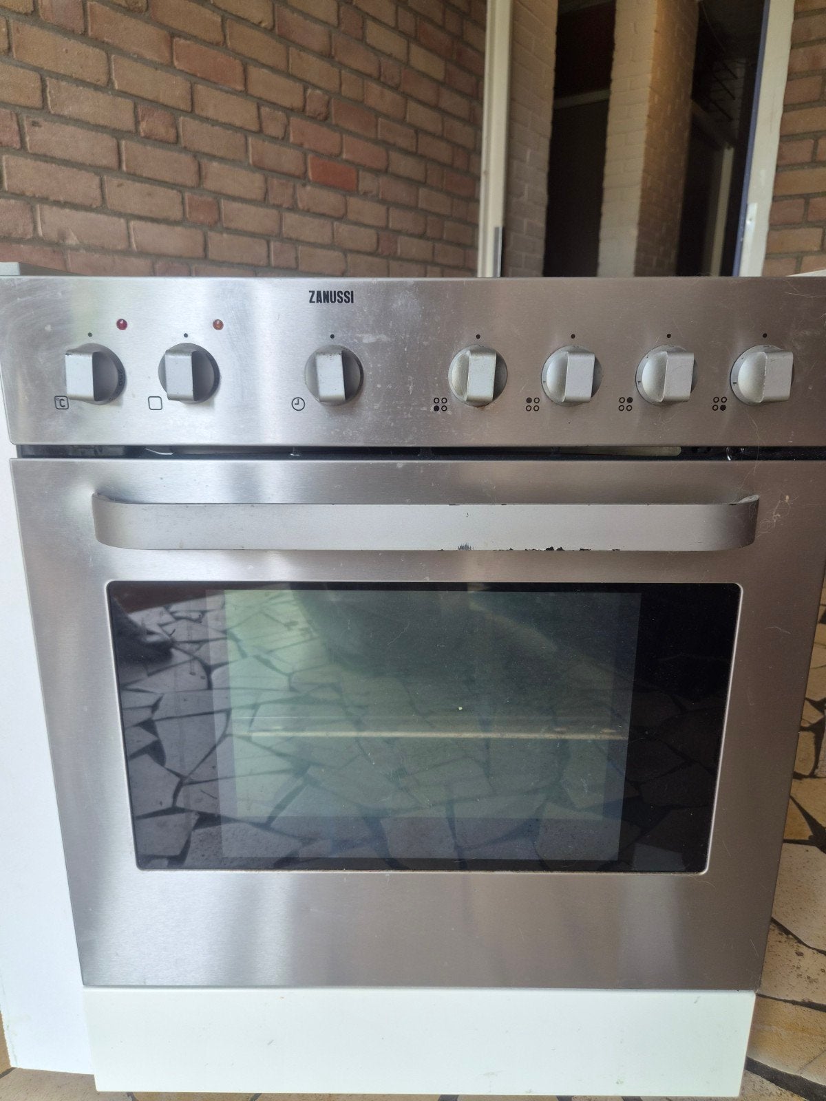 Zanussi Fornuis met Kookplaat - Ophalen, Witgoed en Apparatuur, Ophalen, Gebruikt, 4 kookzones, Vrijstaand