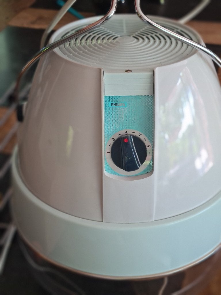 Vintage philips hp 4607 droogkap met doos, Ophalen, Zo goed als nieuw, Haarverzorging