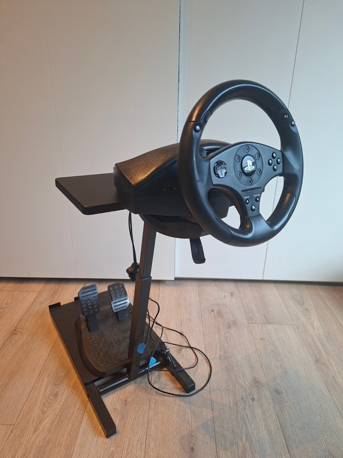 Thrustmaster T80 racestuur met pedalen en Wheel Stand, Spelcomputers en Games, Ophalen, Gebruikt, Playseat of Racestoel, PlayStation 4
