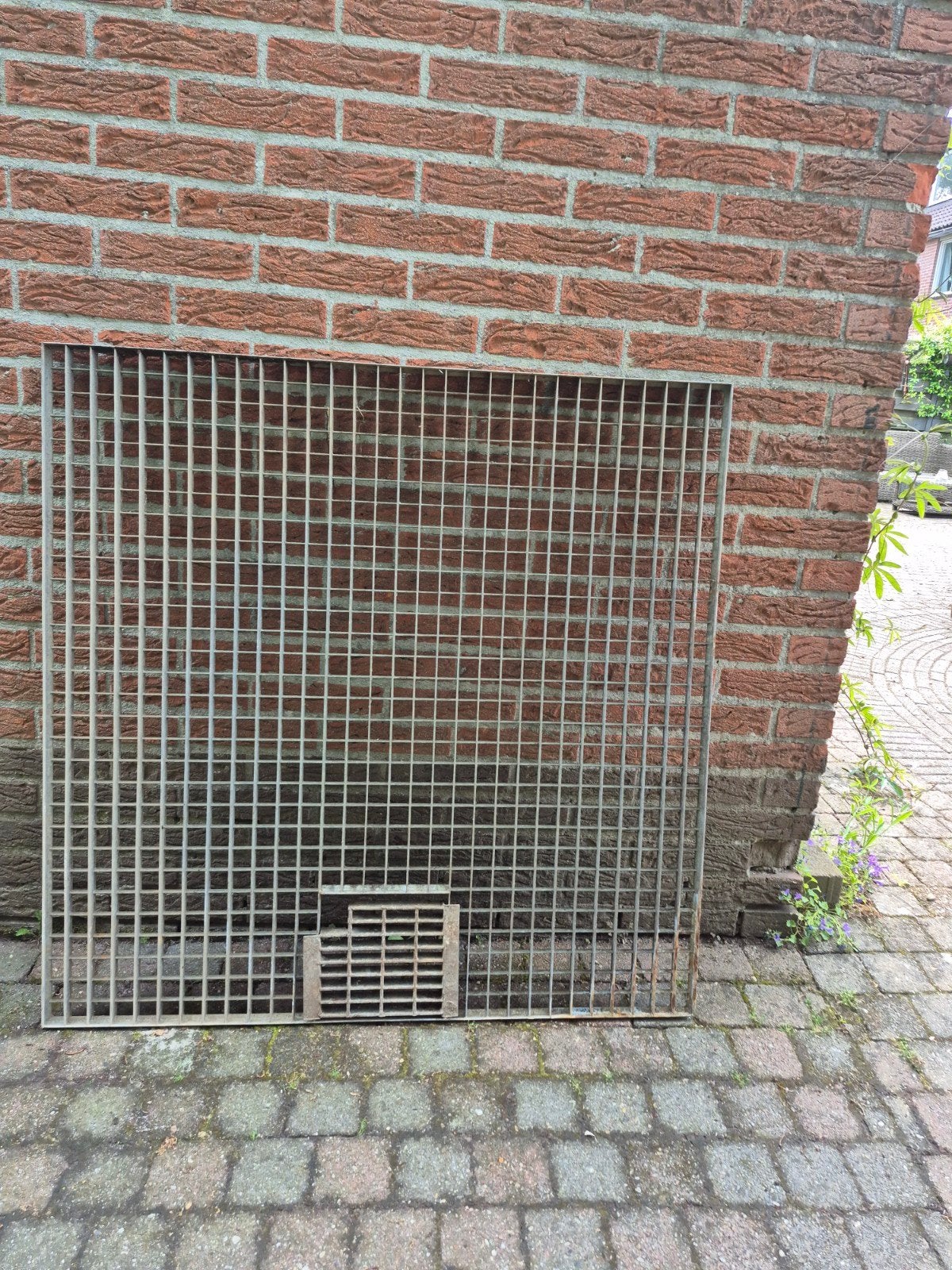 Stalen rooster met klein rooster, Ophalen, Gebruikt