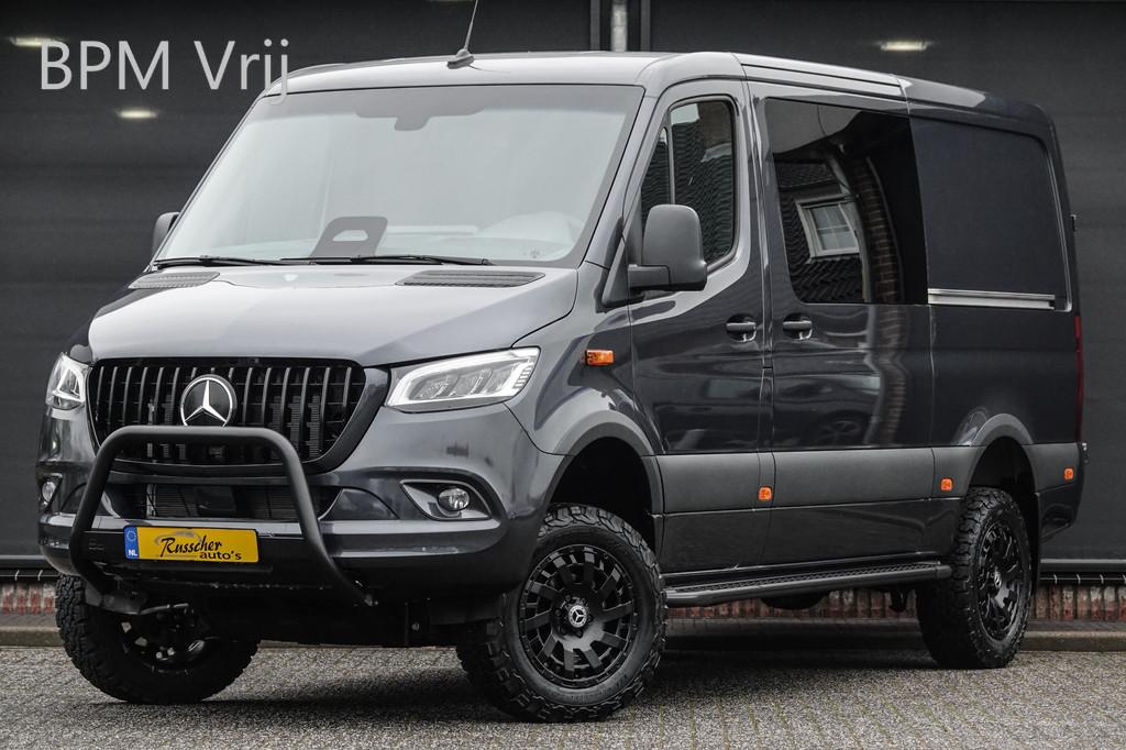 Mercedes-Benz Sprinter 4x4 319Cdi 190Pk 9G-tronic | L2H1 | D, Automaat, Stof, Gebruikt, Zwart