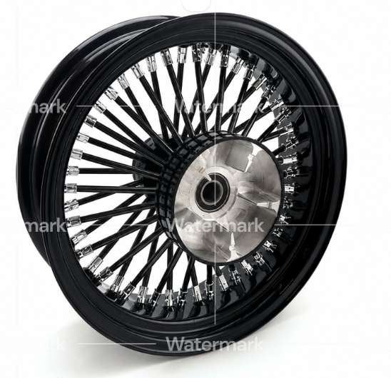 Fat spokes achterwiel  zwart  5.5 x 18 met 25mm lagers, Motoren, Onderdelen | Harley-Davidson, Ophalen, Petroleumhavenweg 26, Info@taco-motos.com