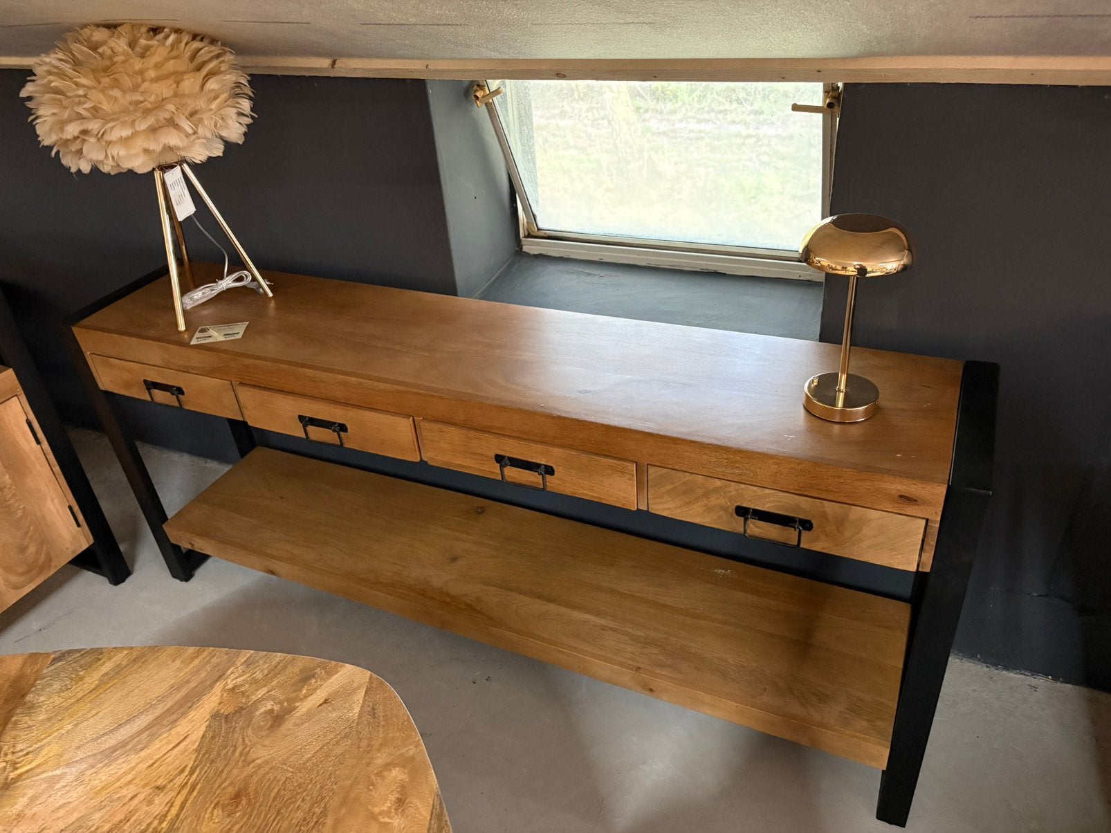 Sidetable Britt – 180 cm | €275!, Ophalen, Nieuw, 25 tot 50 cm, Rechthoekig