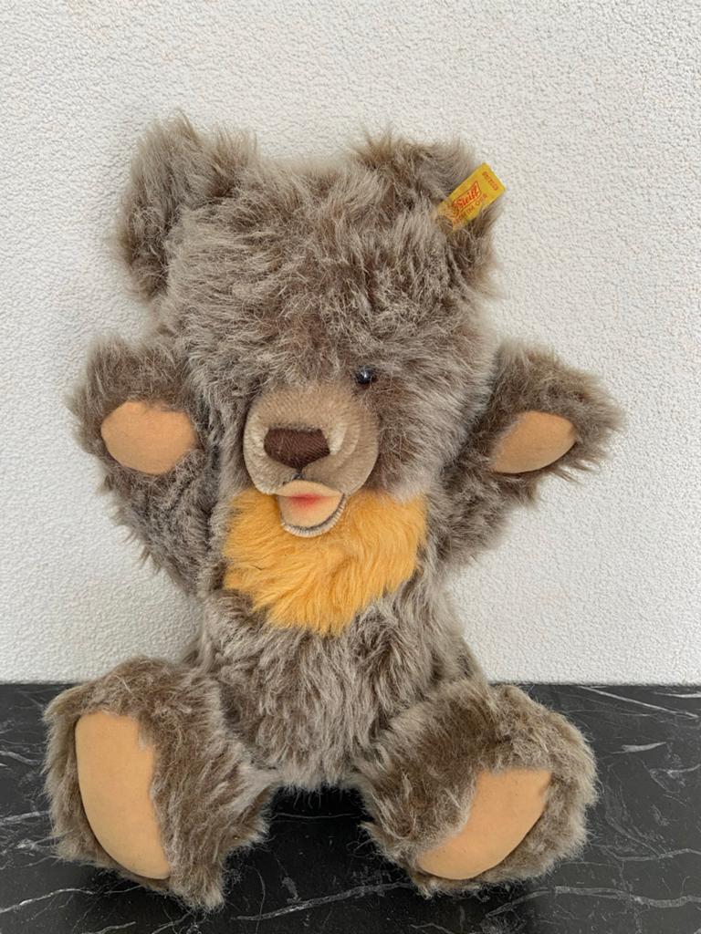 Steiff Zotty beer met knop en geluid - 42 cm, Antiek en Kunst, Antiek | Speelgoed, Ophalen of Verzenden
