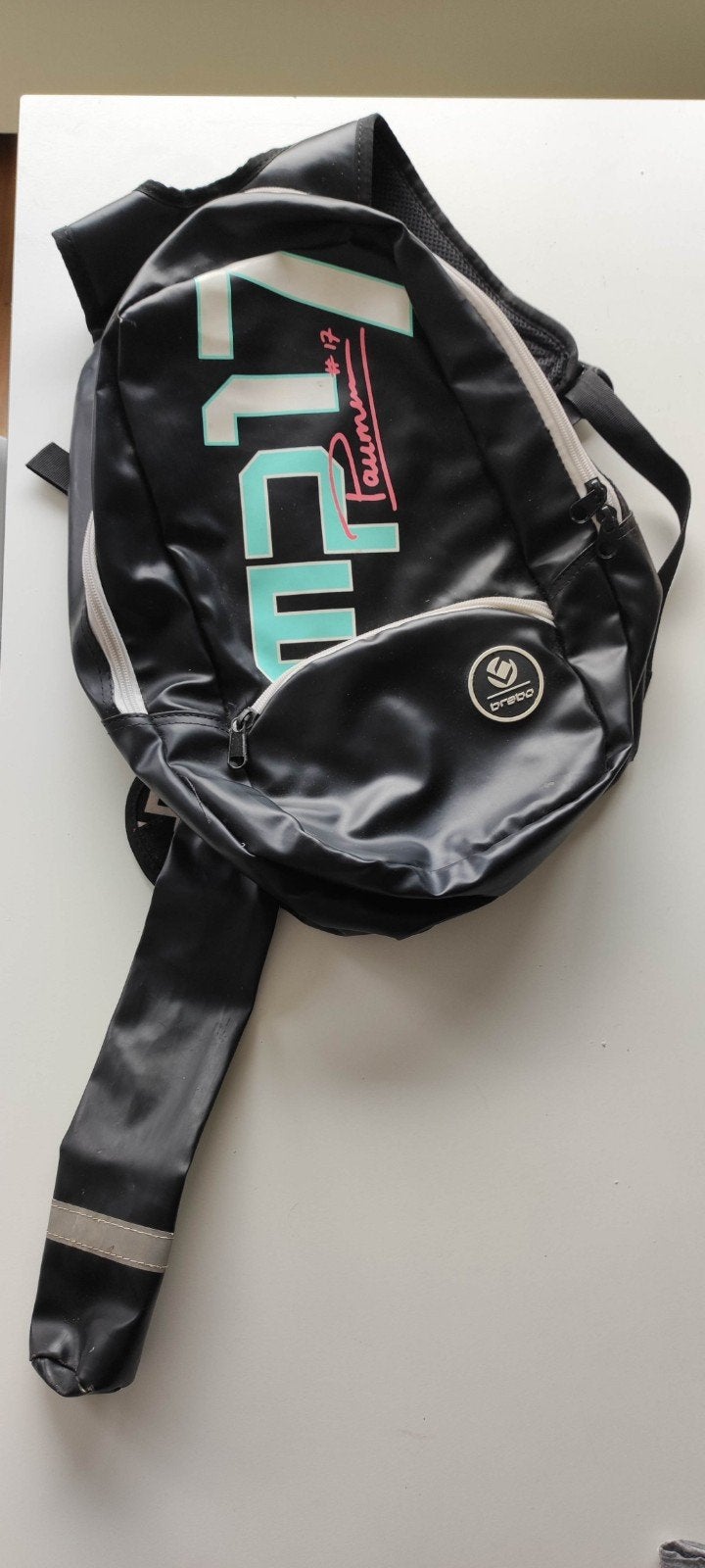 Brabo Hockey Rugtas - Zwart met opvallende print, Sport en Fitness, Hockey, Ophalen of Verzenden, Gebruikt, Tas