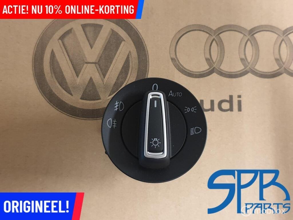 VW Lichtschakelaar Chroom 5G0941431AF MISTLAMP AUTO KOPLAMP, Volkswagen, Nieuw, Ophalen of Verzenden, Volkswagen