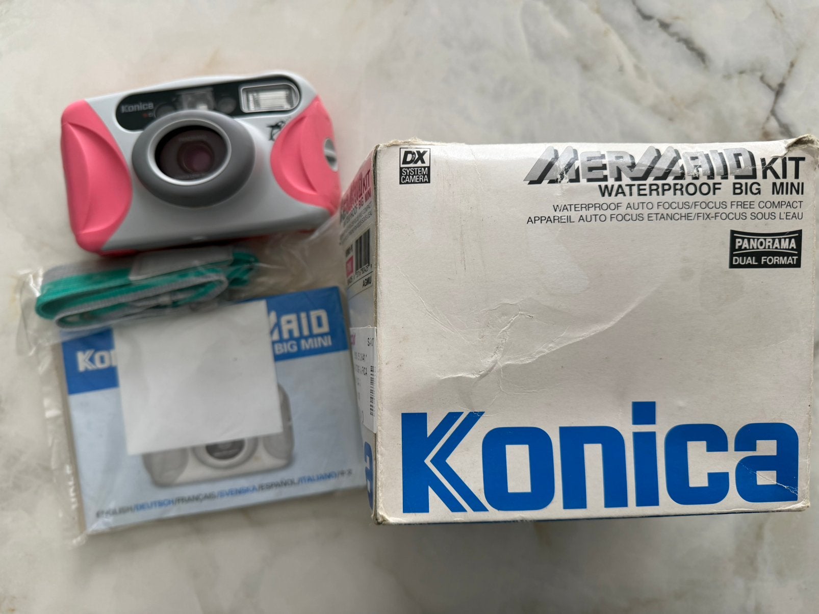 Konica Mermaid - waterdichte konica big mini, Audio, Tv en Foto, Fotocamera's Digitaal, Ophalen of Verzenden, Zo goed als nieuw
