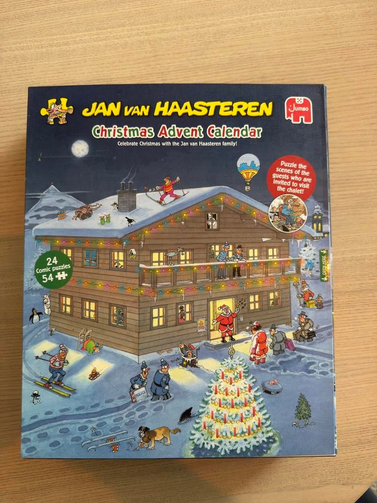Jan van Haasteren Christmas Advent Kalender Puzzel, Hobby en Vrije tijd, Denksport en Puzzels, Ophalen of Verzenden, Minder dan 500 stukjes