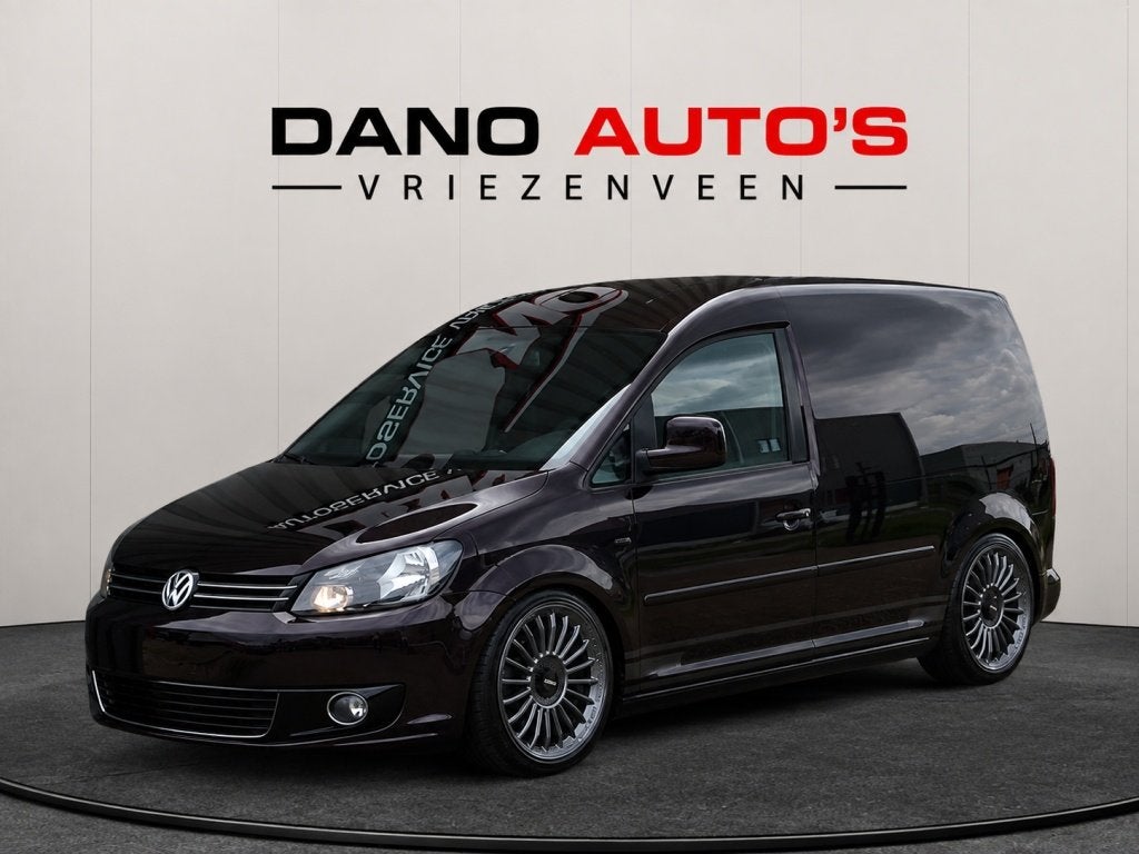 Volkswagen Caddy 1.6 TDI L1H1 Airco/Cruise/Trekhaak/19'', Auto's, Bestelauto's, Euro 5, Stof, Gebruikt, Zwart