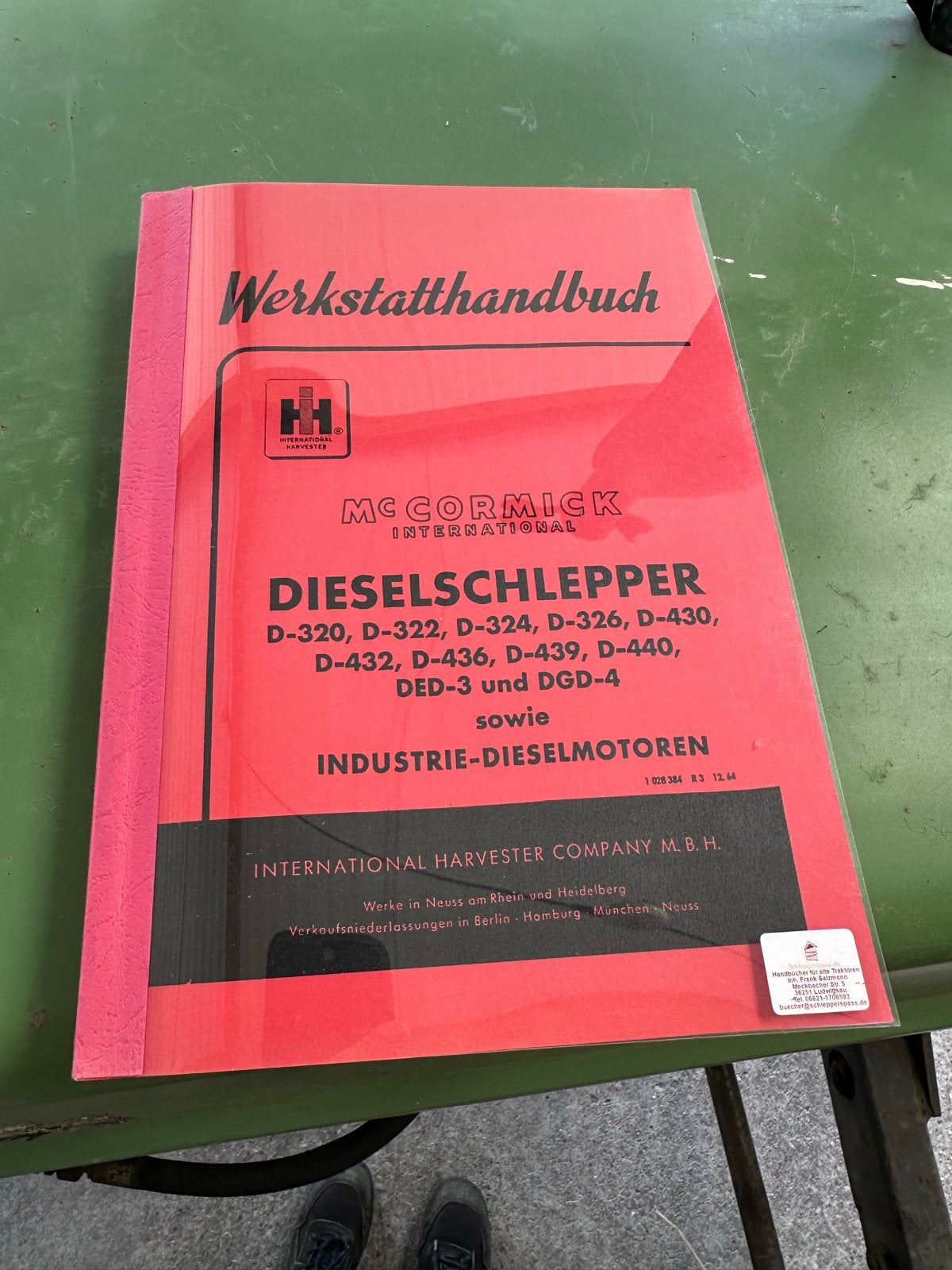 Werkplaatshandboek McCormick International Dieselschlepper, Boeken, Ophalen of Verzenden, Gelezen, Overige merken