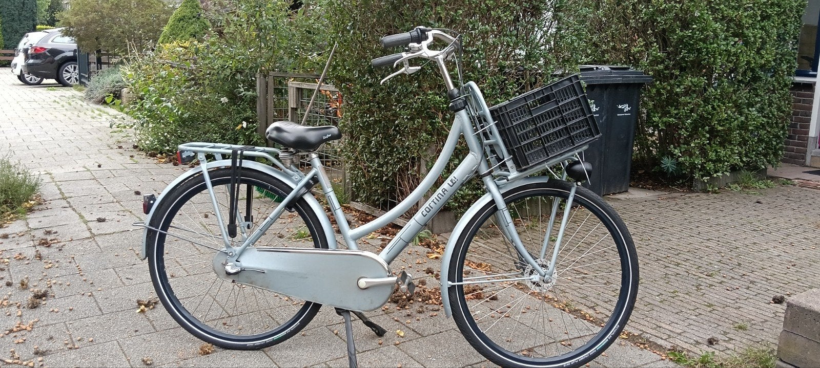 Cortina U4 Transportfiets - Lichtblauw, Gebruikt, Velgrem, Versnellingen, 50 tot 53 cm
