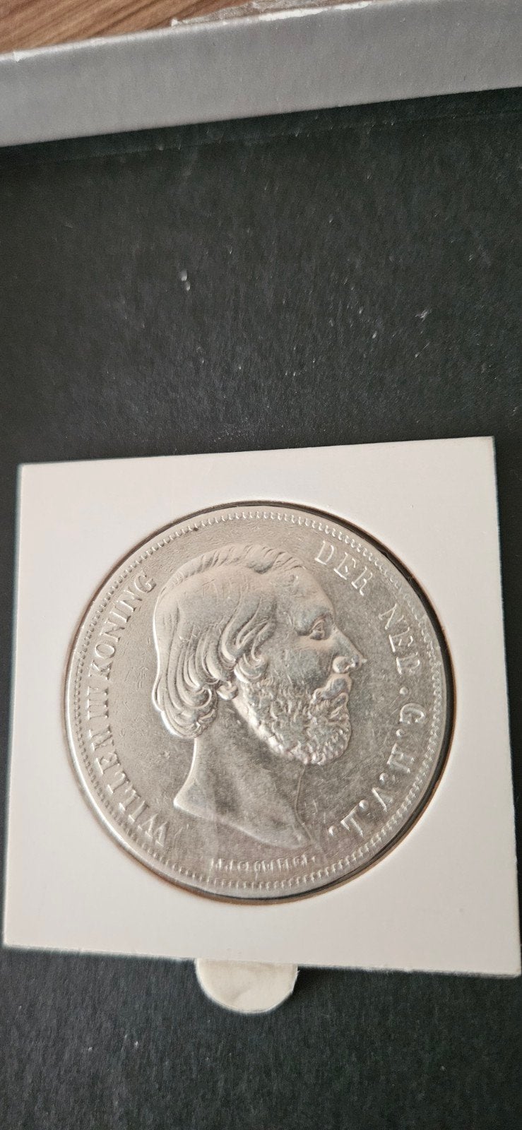 Zilveren rijksdaalder 1859 Willem lll mooie kwaliteit nr.2, Postzegels en Munten, Munten | Nederland, Koning Willem III, Zilver