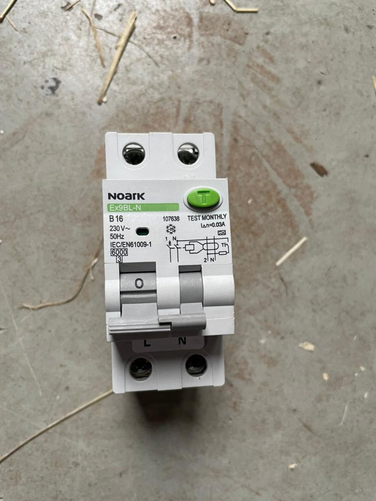 Nieuwe Noark Ex9CBL-N aardlekautomaat, B16, Ophalen of Verzenden, Nieuw, Overige typen