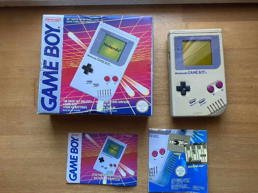 gameboy classic console boxed FAH, Spelcomputers en Games, Spelcomputers | Nintendo Game Boy, Gebruikt, Game Boy Classic, Ophalen of Verzenden