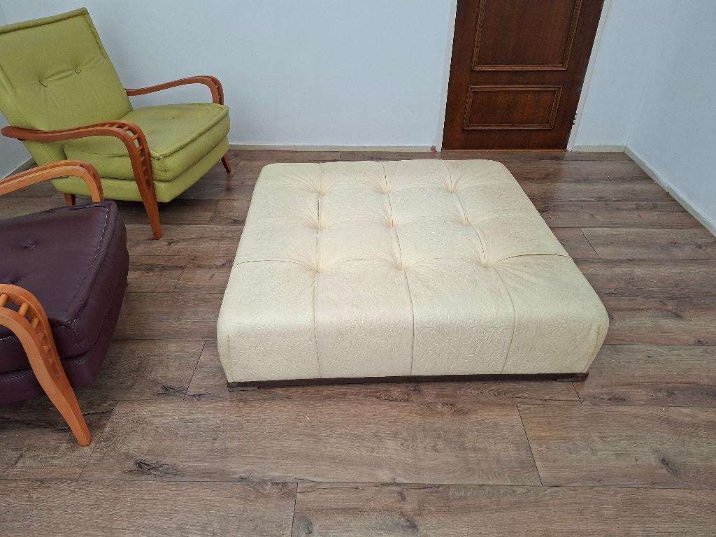 Poef/voetenbank Baxter, Ophalen, Gebruikt, Vierkant, 100 tot 125 cm