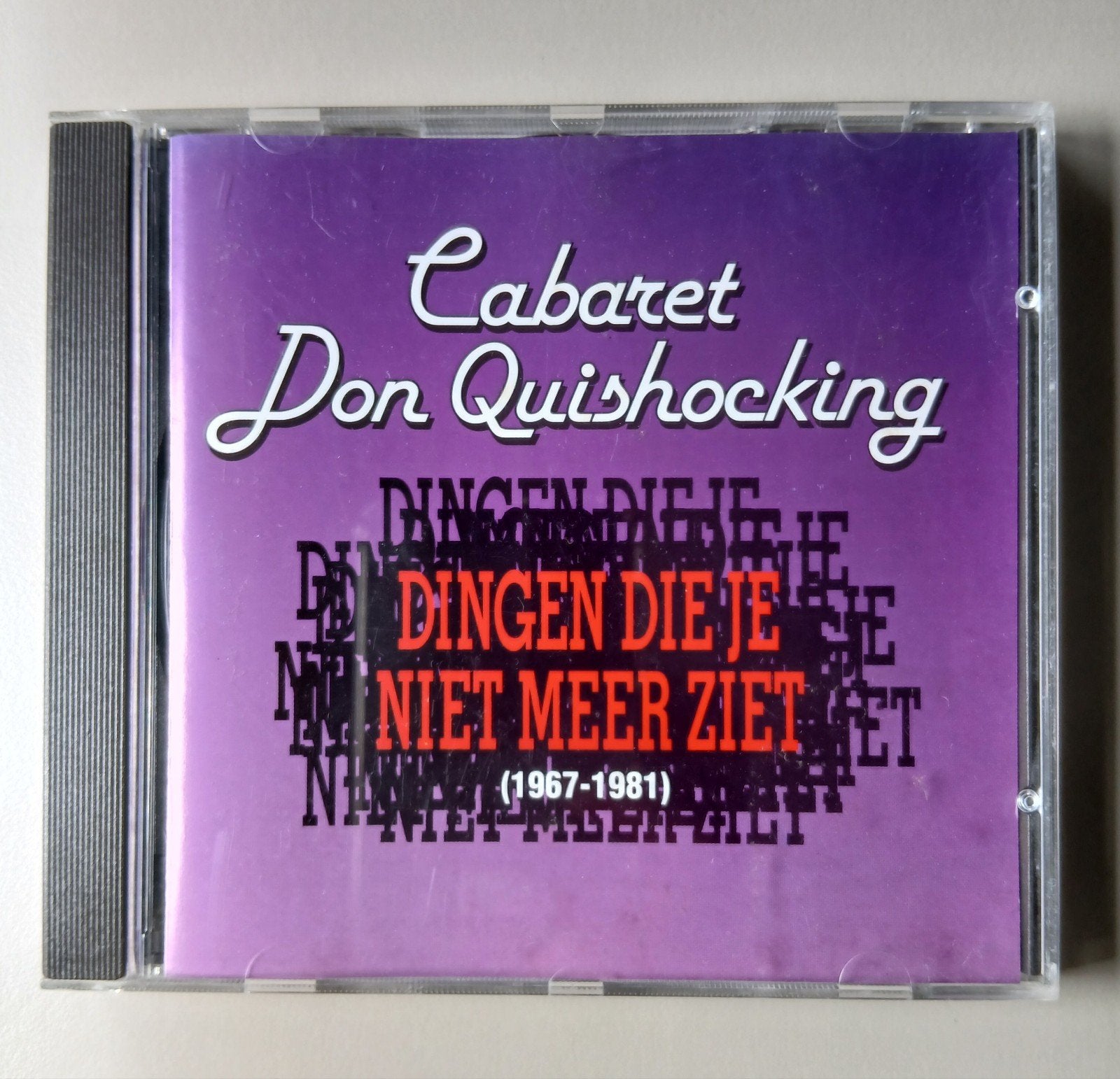 Cabaret Don Quishocking - Dingen Die Je Niet Meer Ziet CD, Gebruikt, Ophalen of Verzenden, Verzamelalbum, Inclusief doosje